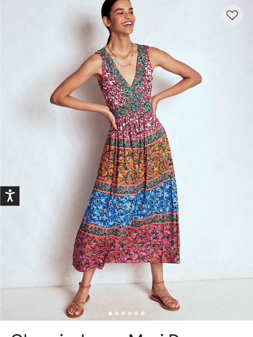 Women’s Boden Olympia Jersey Maxi Dress 10 R nwt - Picture 5 of 15